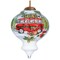 CC Christmas Decor Holiday Bus Glass Finial Christmas Ornament - 3.75"
